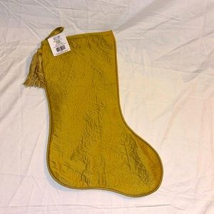 Hobby Lobby NWT Gold 20" Stocking with Tassel